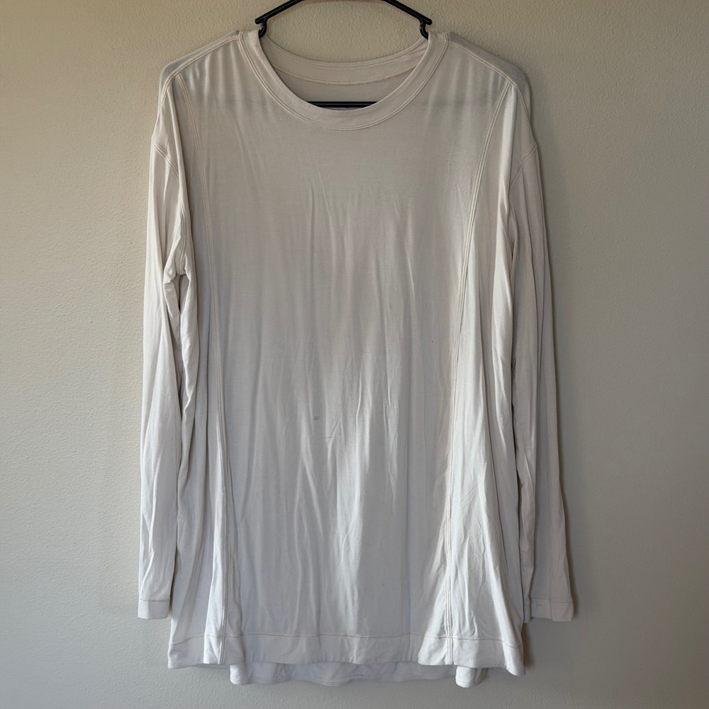 Lululemon Long Sleeve Cream White Shirt